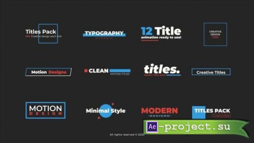 Videohive - Clean Titles 2.0 | After Effets - 53062929 - Project for After Effects