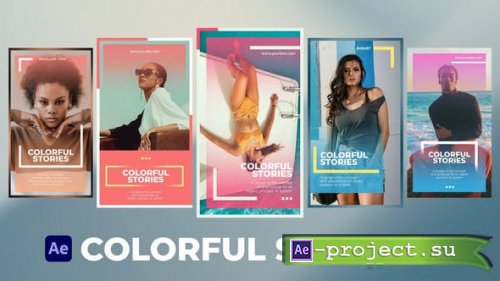 Videohive - Colorful Stories for After Effects - 53036593 - Project for After Effects