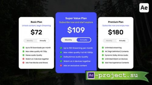 Videohive - Pricing and Plans - 53042278 - Project for After Effects