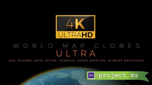Videohive - World Map Globes Ultra - 51806410 - Project for After Effects