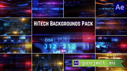 Videohive - HiTech Backgrounds Pack for After Effects - 53099212 - Project for After Effects