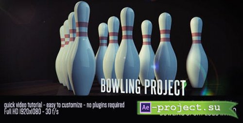 Videohive - Bowling Sport Logo Intro - 7982000 - Project for After Effects