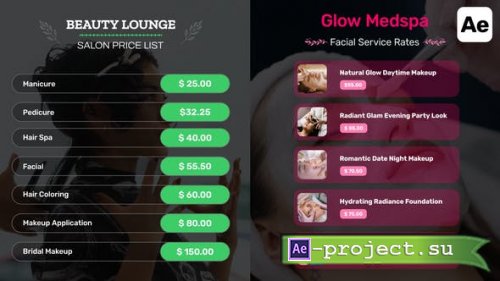 Videohive - Price List & Menu - 53103370 - Project for After Effects