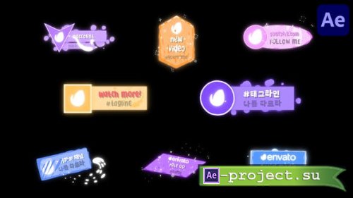 Videohive - Social Media Liquid Lower Thirds for After Effects - 53136878 - Project for After Effects