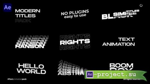 Videohive - Text Animation  AE - 51811315 - Project for After Effects