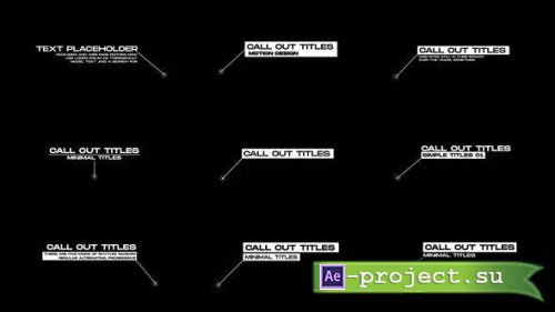 Videohive - Call-Out Titles | AE - 51841553 - Project for After Effects