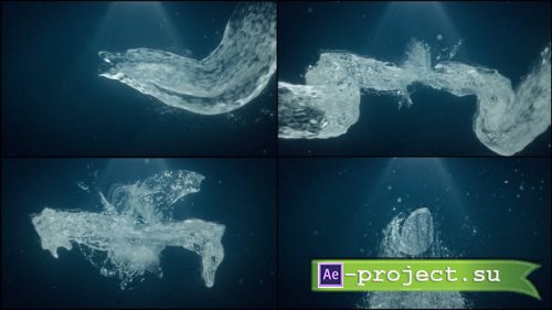 Videohive - Water Swirl Bubble Splashing Logo - 53058961 - Project for After Effects