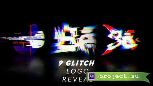 Videohive - 9 Glitch Logo Pack | bundle - 53102530 - Project for After Effects