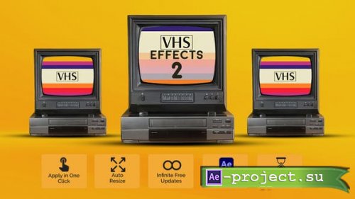 Videohive - VHS Effects 2 - 53219484 - Project & Script for After Effects