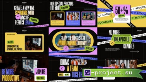 Videohive - Colorful Online Course Stories Pack - 53195656 - Project for After Effects