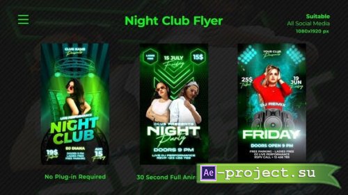 Videohive - Night Club Flyers - 53192890 - Project for After Effects