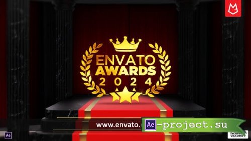 Videohive - Luxury Royal Gold Logo Reveal On Red Carpet - 53202445 - Project for After Effects