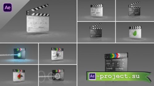 Videohive - Clapperboard Transitions + Logo reveal - 51801802 - Project for After Effects