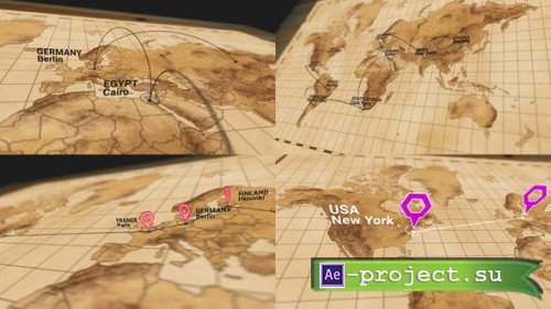 Videohive - World Map KIT - 32601833 - Project for After Effects
