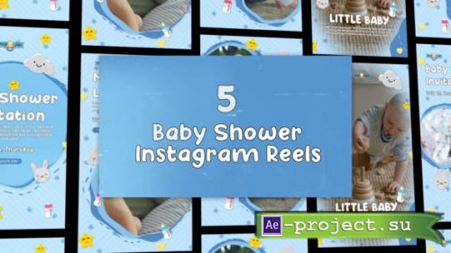 Videohive - Baby Shower Instagram Pack - 53217696 - Project for After Effects
