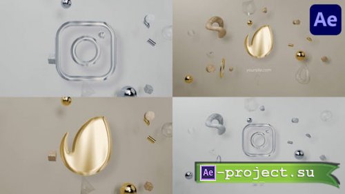 Videohive - Glass Geometry Logo for After Effects - 53203520 - Project for After Effects