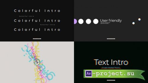 Videohive - Text Intro - 53237306 - Project for After Effects