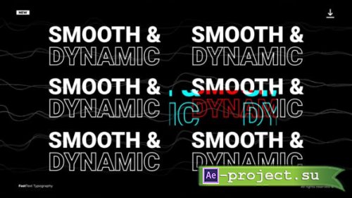 Videohive - Fast Text Typography  AE - 53272387 - Project for After Effects