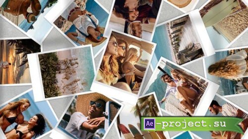 Videohive - Photo Pile Collage Video Template - 53263873 - Project for After Effects