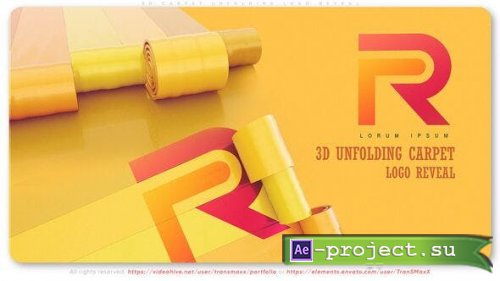 Videohive - 3D Carpet Unfolding Logo Reveal - 53264330 - Project for After Effects