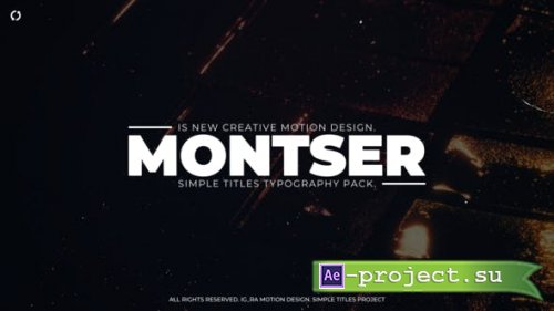 Videohive - Simple Titles - 53297167 - Project for After Effects