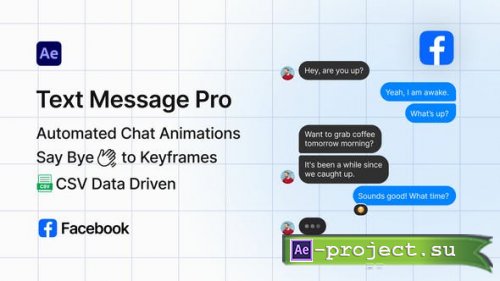 Videohive - Facebook Text Message Pro - 53275530 - Project for After Effects