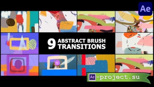 Videohive - Abstract Brush Transitions | After Effects - 53312829 - Project for After Effects