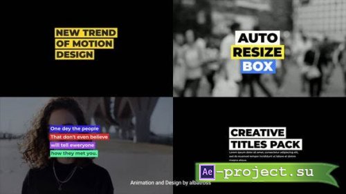 Videohive - Auto-Resize Titles 1.0 | After Effects - 53317116 - Project for After Effects