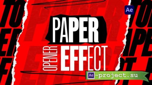 Videohive - Paper Style Opener - 53313080 - Project for After Effects