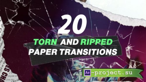 Videohive - 20 Turn and Ripped, Paper Transitions - 53317688 - Project for After Effects