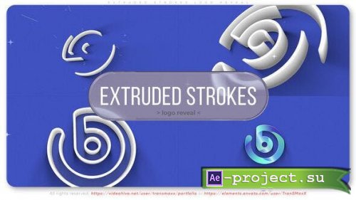 Videohive - Extruded Strokes Logo Reveal - 53320655 - Project for After Effects