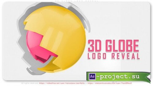 Videohive - 3D Globe Logo Reveal - 53331039 - Project for After Effects