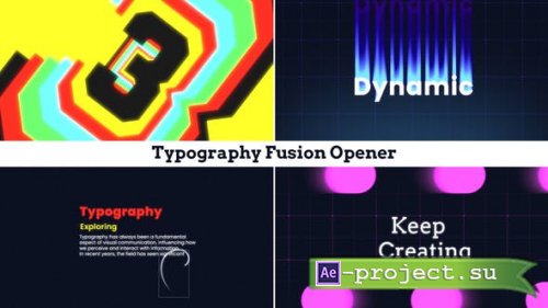 Videohive - Typography Fusion Opener - 53355111 - Project for After Effects