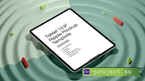 Videohive - Tablet Ripple Screen Mockup Template - 53356602 - Project for After Effects