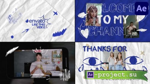 Videohive - Youtube Sketch Slides for After Effects - 53345351 - Project for After Effects