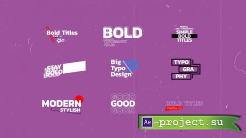 Videohive - Big Titles | AE - 53353500 - Project for After Effects