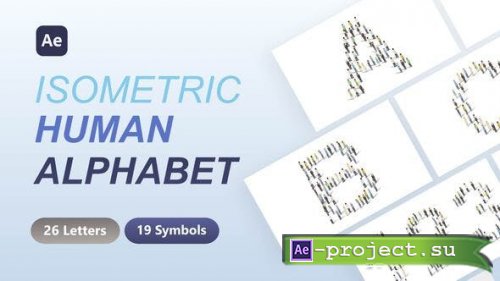 Videohive - Isometric Human Alphabet - 53345361 - Project for After Effects