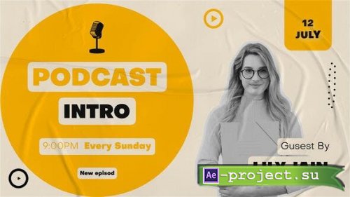 Videohive - Creative Podcast | Youtube Vlog Intro - 53353799 - Project for After Effects