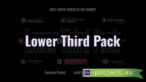 Videohive - Lower Thirds With Logo -  53366429 - Project for After Effects