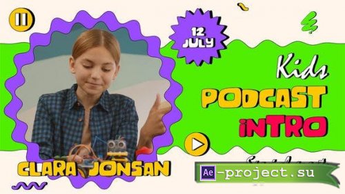 Videohive - Kids Podcast Youtube Vlog Intro - 53369397 - Project for After Effects