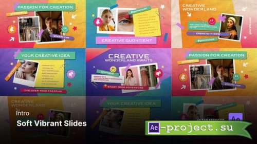 Videohive - Intro/Opening - Soft Vibrant Slides After Effects Project Files - 53384874 - Project for After Effects