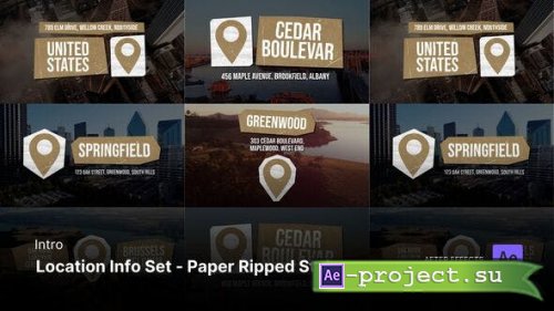 Videohive - Intro/Opening - Location Info Set After Effects Project Files - 53253260 - Project for After Effects