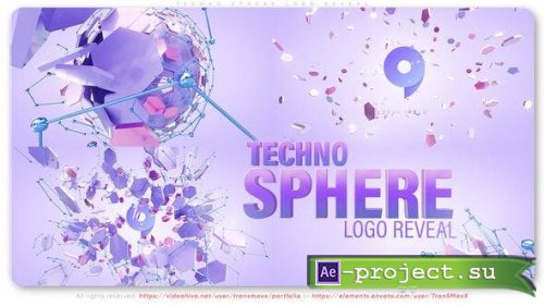 Videohive - Techno Sphere Logo Reveal - 53393143 - Project for After Effects