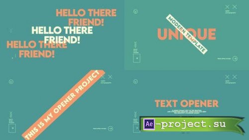 Videohive - Text Opener - 53402061 - Project for After Effects