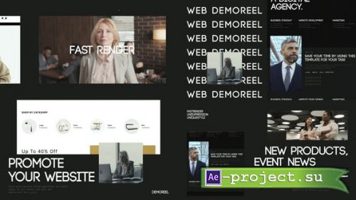 Videohive - Minimalistic Website Promo - 53409213 - Project for After Effects