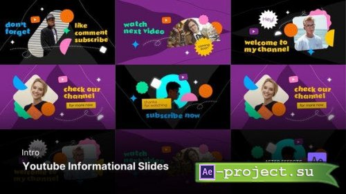 Videohive - Intro/Opening - Youtube Informational Slides After Effects Project Files - 53402709 - Project for After Effects