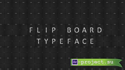 Videohive - Flip Board Typeface - 53402600 - Project for After Effects