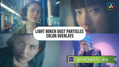Videohive - light Bokeh Dust Particles Color Overlays For DaVinci Resolve - 53204564