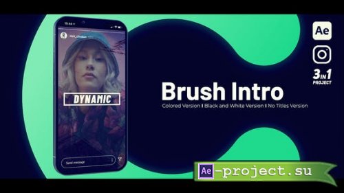 Videohive - Brush Intro Vertical - 53406069 - Project for After Effects