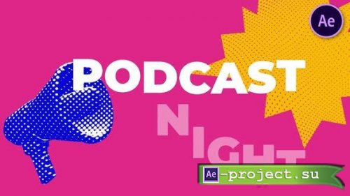 Videohive - Halftone Intro For Podcast Show - 53430847 - Project for After Effects